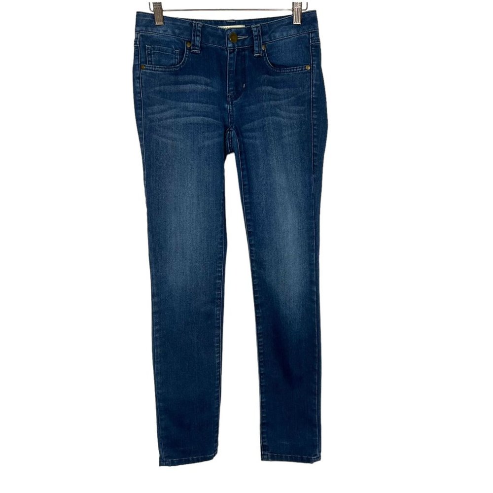 CAbi Moon Indie Dark Wash Low Rise Skinny Leg Jeans 2